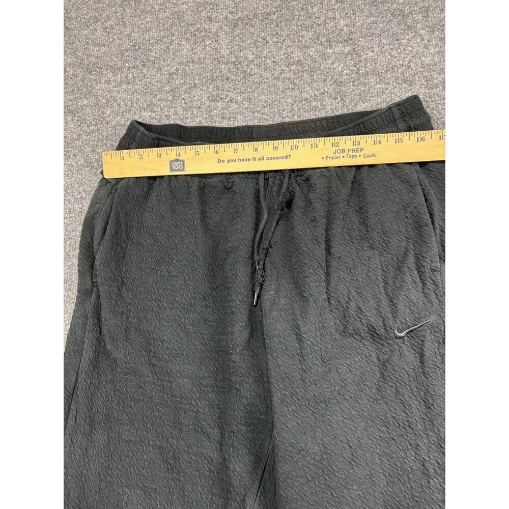 Nike Yoga Jogger Pants Womens L Dri-FIT Textured Sweatpants Athletic‎ Lounge